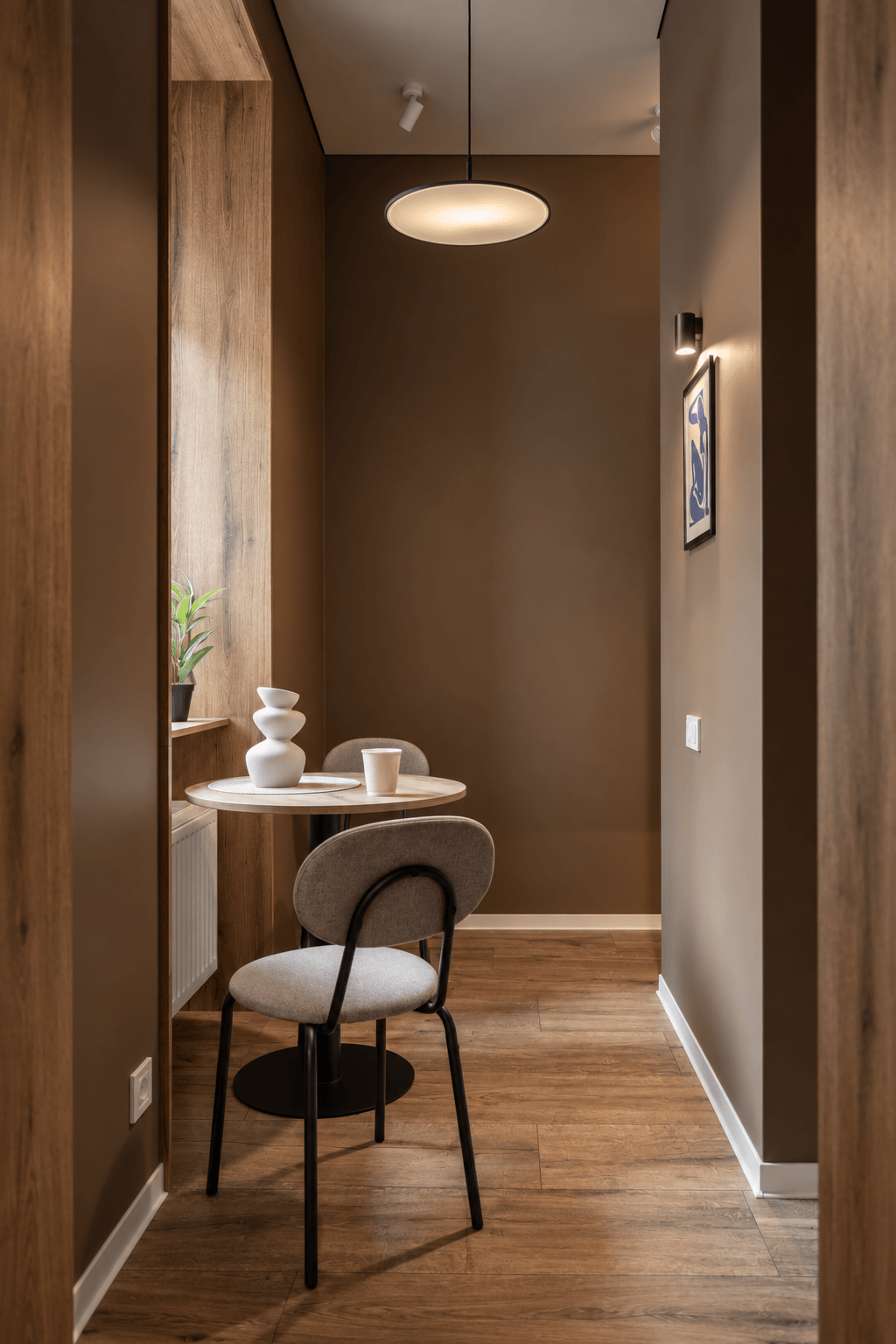 Intimate dining space — Compact apartment / Lviv