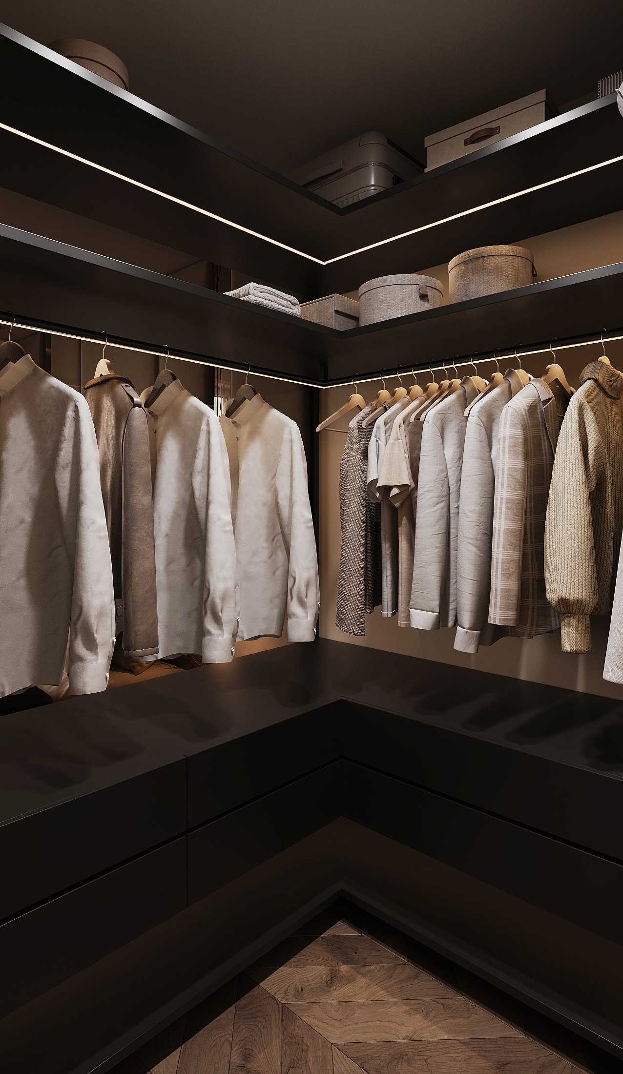 Open wardrobe system — Residence 37