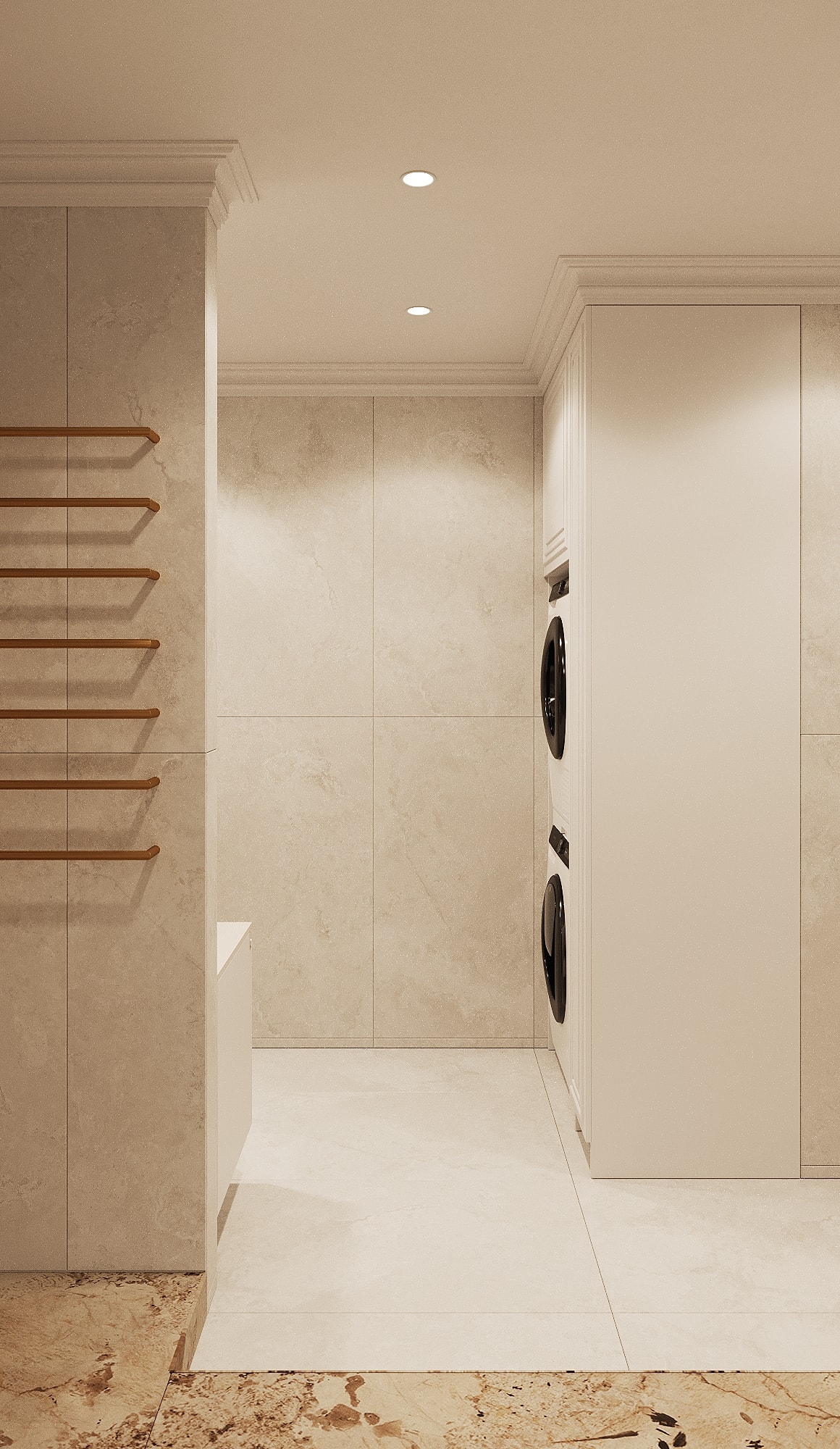 Shower and towel rail — Shukhevycha family residence / Sambir