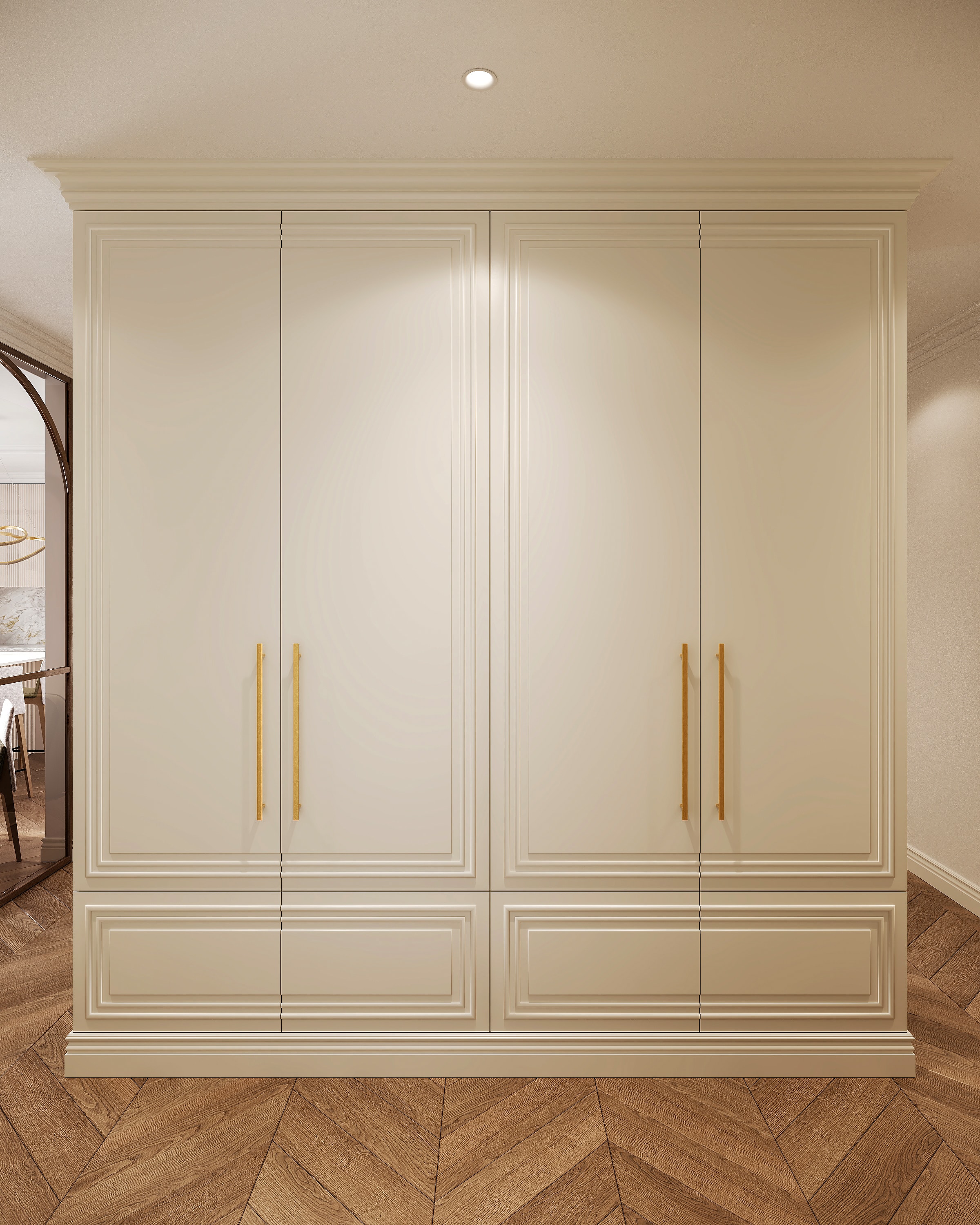 Pale entrance joinery — Shukhevycha family residence / Sambir