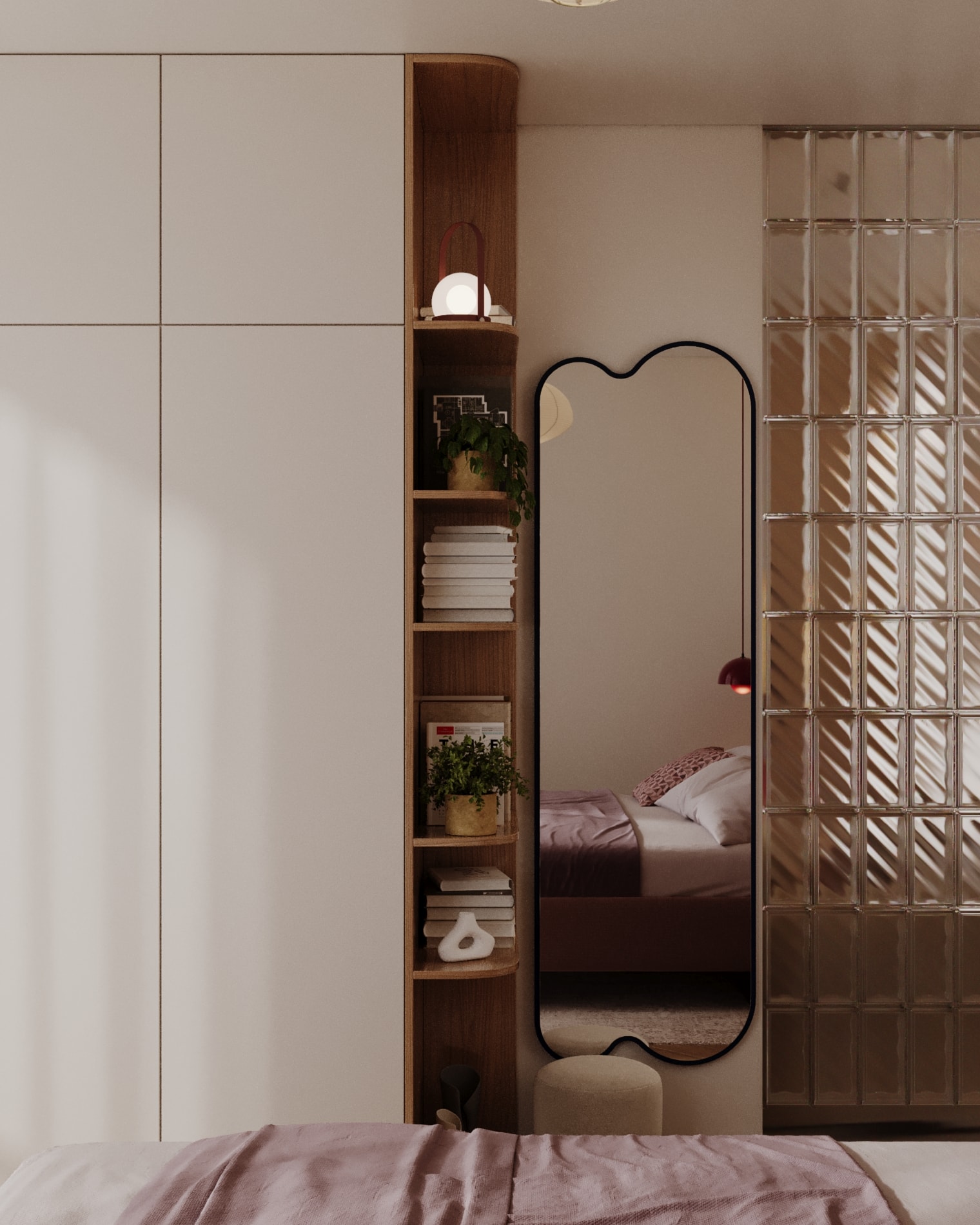 Bedroom joinery and mirror — Silent Park